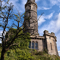 Buy canvas prints of Nelson Monument on Calton Hill in Edinburgh by Artur Bogacki