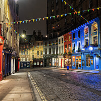 Buy canvas prints of Victoria Street and West Bow in Edinburgh by Artur Bogacki
