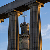 Buy canvas prints of Nelson Monument and National Monument of Scotland by Artur Bogacki