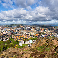 Buy canvas prints of City Of Edinburgh From Above by Artur Bogacki