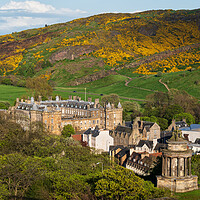 Buy canvas prints of Edinburgh Landscape With Holyrood Palace by Artur Bogacki