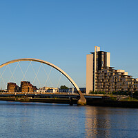 Buy canvas prints of Clyde Arc Bridge In Glasgow by Artur Bogacki