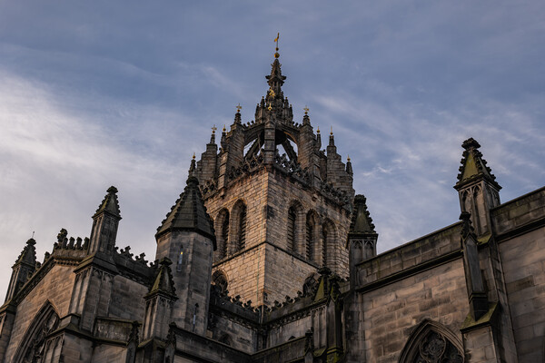 St Giles Cathedral Tower In Edinburgh Picture Board by Artur Bogacki