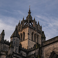 Buy canvas prints of St Giles Cathedral Tower In Edinburgh by Artur Bogacki
