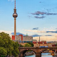 Buy canvas prints of Berlin Mitte City Skyline by Artur Bogacki