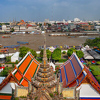 Buy canvas prints of Bangkok From Wat Arun Temple In Thailand by Artur Bogacki