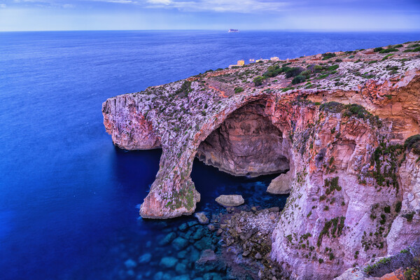 Blue Grotto Sea Cavern At Dawn In Malta Picture Board by Artur Bogacki