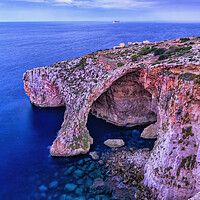 Buy canvas prints of Blue Grotto Sea Cavern At Dawn In Malta by Artur Bogacki