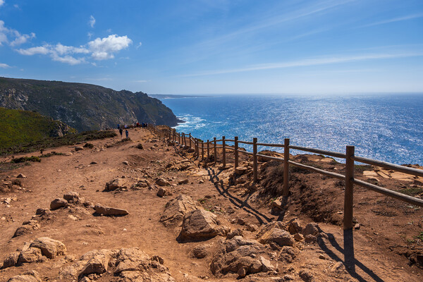 Atlantic Ocean Viewpoint At Cabo Da Roca In Portugal Picture Board by Artur Bogacki