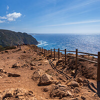 Buy canvas prints of Atlantic Ocean Viewpoint At Cabo Da Roca In Portugal by Artur Bogacki