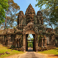 Buy canvas prints of Victory Gate to Angkor Thom in Cambodia by Artur Bogacki