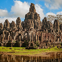 Buy canvas prints of Bayon Temple Of Angkor Thom In Cambodia by Artur Bogacki