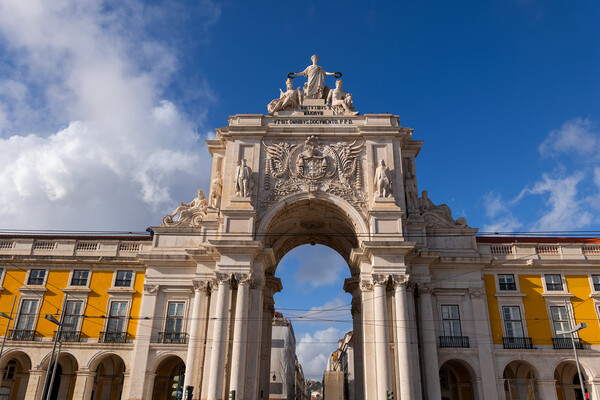 Rua Augusta Arch In Lisbon, Portugal Picture Board by Artur Bogacki