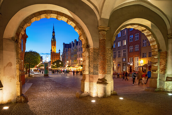 Gdansk Old Town From Green Gate Picture Board by Artur Bogacki