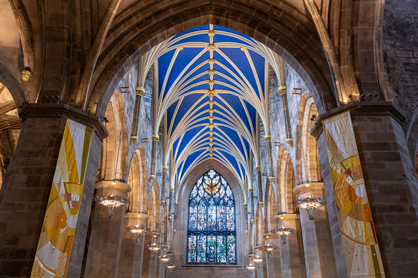 St. Giles Cathedral Interior in Edinburgh Picture Board by Artur Bogacki