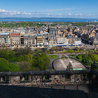 Buy canvas prints of Edinburgh City View From The Castle by Artur Bogacki