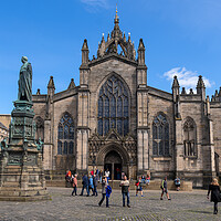 Buy canvas prints of St Giles Cathedral in Edinburgh by Artur Bogacki