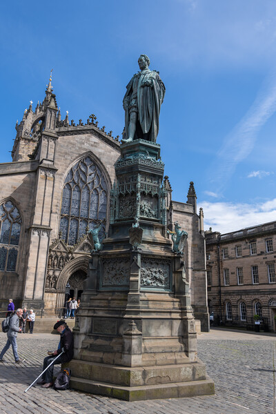 Walter Francis Montagu Douglas Scott Monument In Edinburgh Picture Board by Artur Bogacki