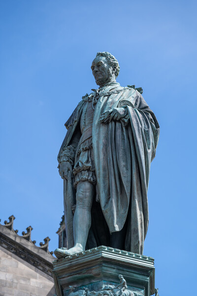 Walter Francis Montagu Douglas Scott Statue In Edinburgh Picture Board by Artur Bogacki