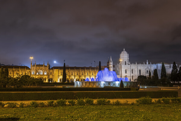 Jeronimos Monastery At Night In Lisbon Picture Board by Artur Bogacki