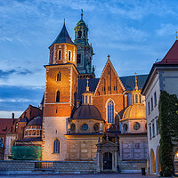 Buy canvas prints of Wawel Cathedral At Dusk In Krakow by Artur Bogacki