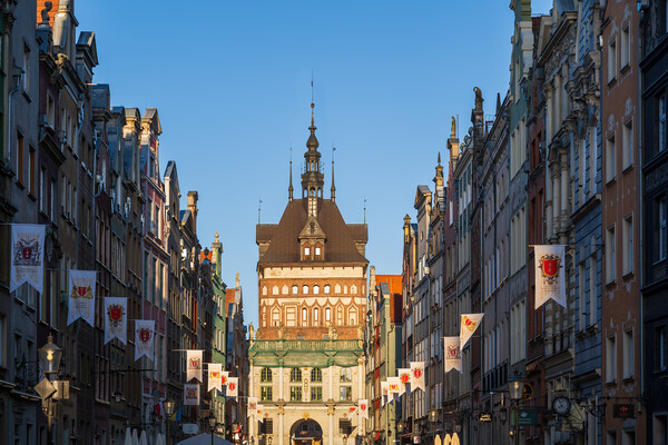 Old Town of Gdansk in Poland Picture Board by Artur Bogacki