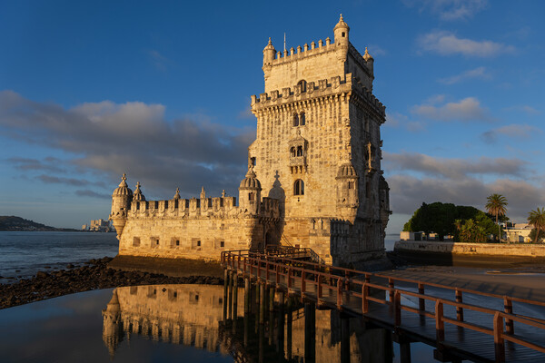 Belem Tower at Sunrise in Lisbon Picture Board by Artur Bogacki