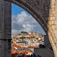 Buy canvas prints of Lisbon Through Arch Of Canvo Convent by Artur Bogacki