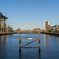 Buy canvas prints of Glasgow Skyline With Clyde Arc And Finnieston Crane by Artur Bogacki