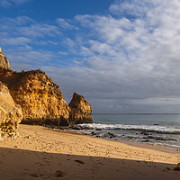 Buy canvas prints of Morning Sun At Camilo Beach In Algarve, Portugal by Artur Bogacki