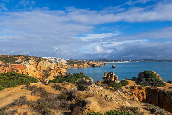 Algarve Coastline In Lagos, Portugal Picture Board by Artur Bogacki