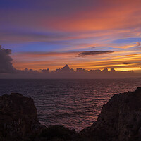 Buy canvas prints of Algarve Coastline At Sunset In Portugal by Artur Bogacki