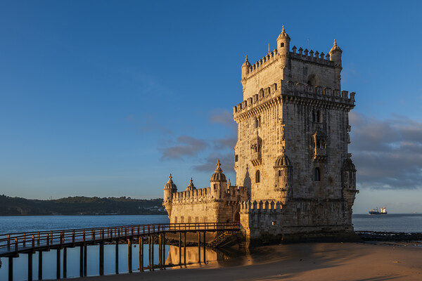 Belem Tower at Sunrise in Lisbon Picture Board by Artur Bogacki