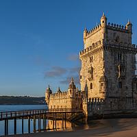 Buy canvas prints of Belem Tower at Sunrise in Lisbon by Artur Bogacki