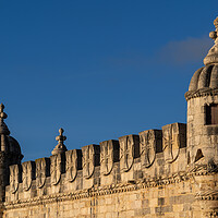 Buy canvas prints of Battlement With Turrets Of Belem Tower In Lisbon by Artur Bogacki