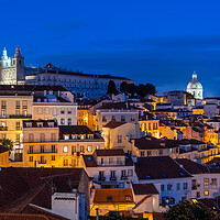 Buy canvas prints of Lisbon by Night in Portugal by Artur Bogacki