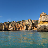 Buy canvas prints of Scenic Coastline Of Algarve In Portugal by Artur Bogacki