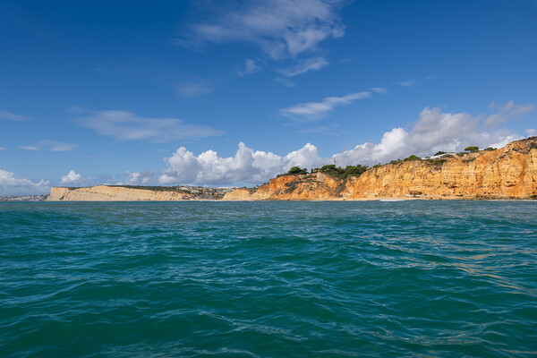Algarve Coastline Ocean View In Portugal Picture Board by Artur Bogacki