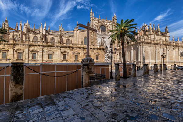 Seville Cathedral Gothic Architecture Picture Board by Artur Bogacki