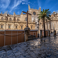 Buy canvas prints of Seville Cathedral Gothic Architecture by Artur Bogacki