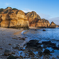 Buy canvas prints of Algarve Coast From Camilo Beach In Portugal by Artur Bogacki