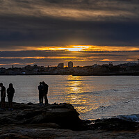 Buy canvas prints of Cascais And Estoril At Sunset In Portugal by Artur Bogacki