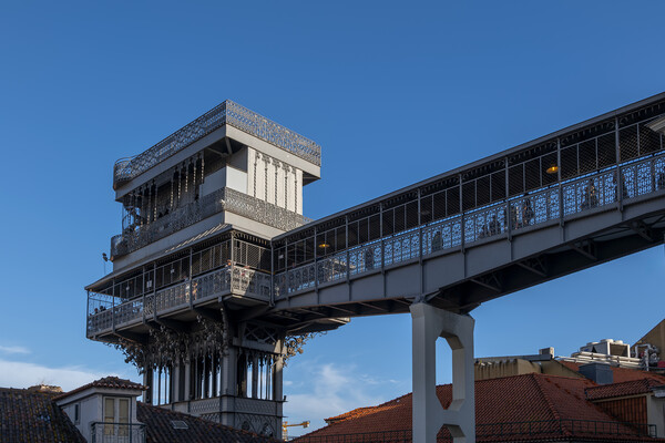Santa Justa Lift In Lisbon Picture Board by Artur Bogacki