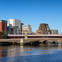 Buy canvas prints of Glasgow Skyline River View by Artur Bogacki