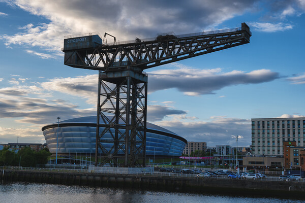 Finnieston Crane and OVO Hydro in Glasgow Picture Board by Artur Bogacki