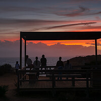 Buy canvas prints of Algarve Coast Sunset Ocean View In Portugal by Artur Bogacki