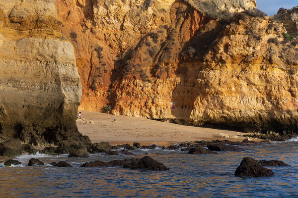 High Cliffs Of Camilo Beach In Algarve, Portugal Picture Board by Artur Bogacki