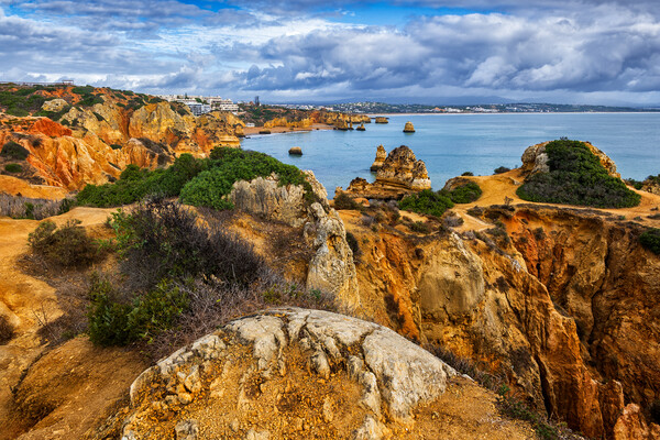 Algarve Coastline In Portugal Picture Board by Artur Bogacki