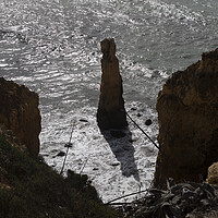 Buy canvas prints of Algarve Coast With Steeple Rock In The Ocean by Artur Bogacki