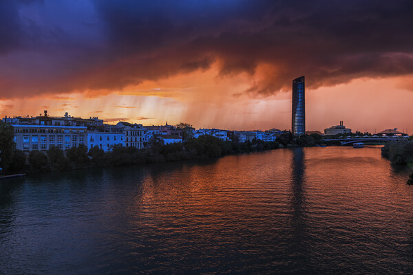 Storm Clouds Above Seville Picture Board by Artur Bogacki